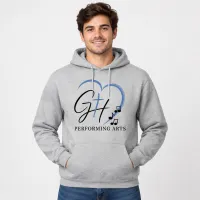 Hoodie Unisex - Grey (Blue Logo) – Image 1