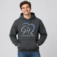 Hoodie Unisex - Charcoal (Blue Logo) – Image 1
