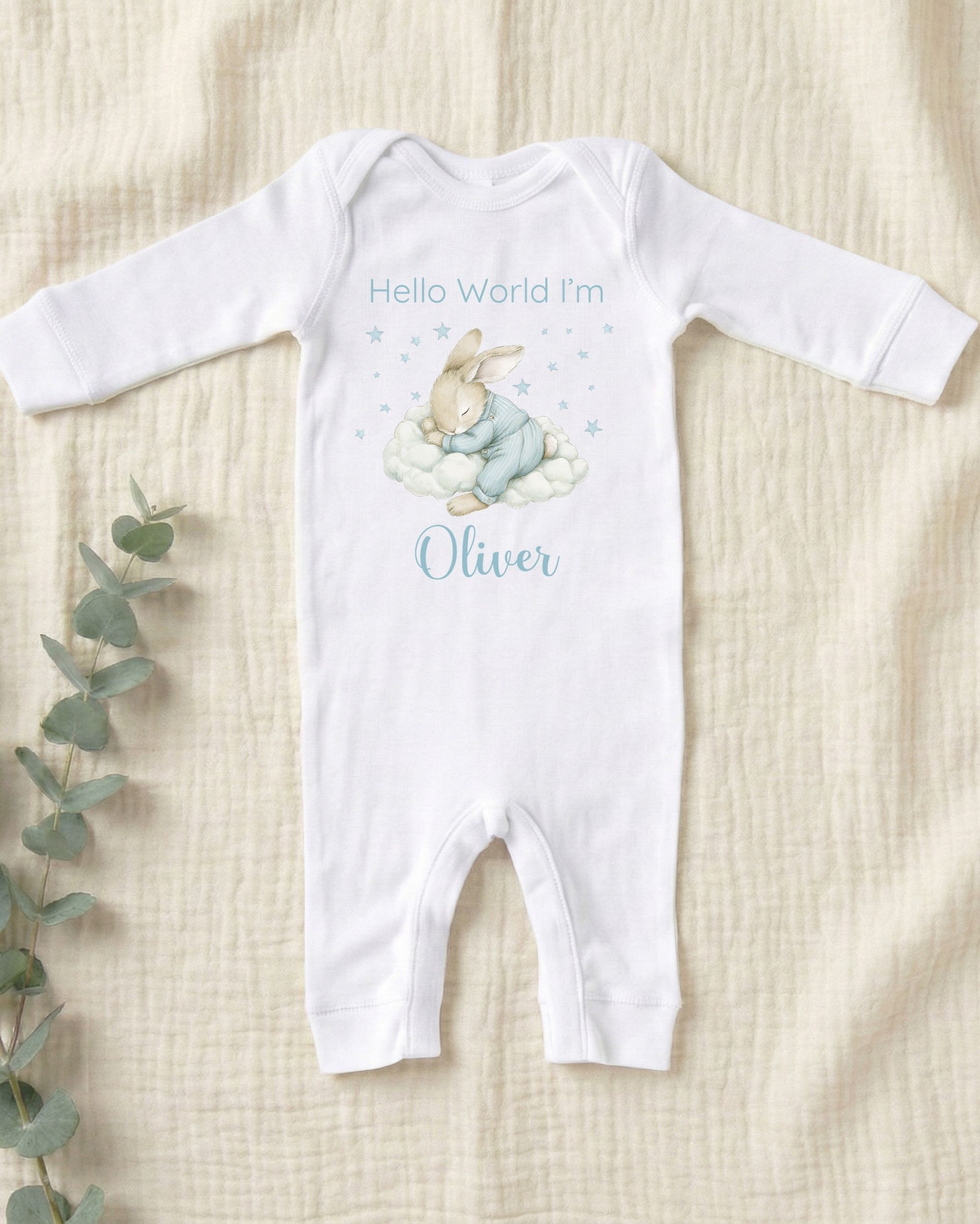 'Hello World' Bunny on a Cloud – Image 4