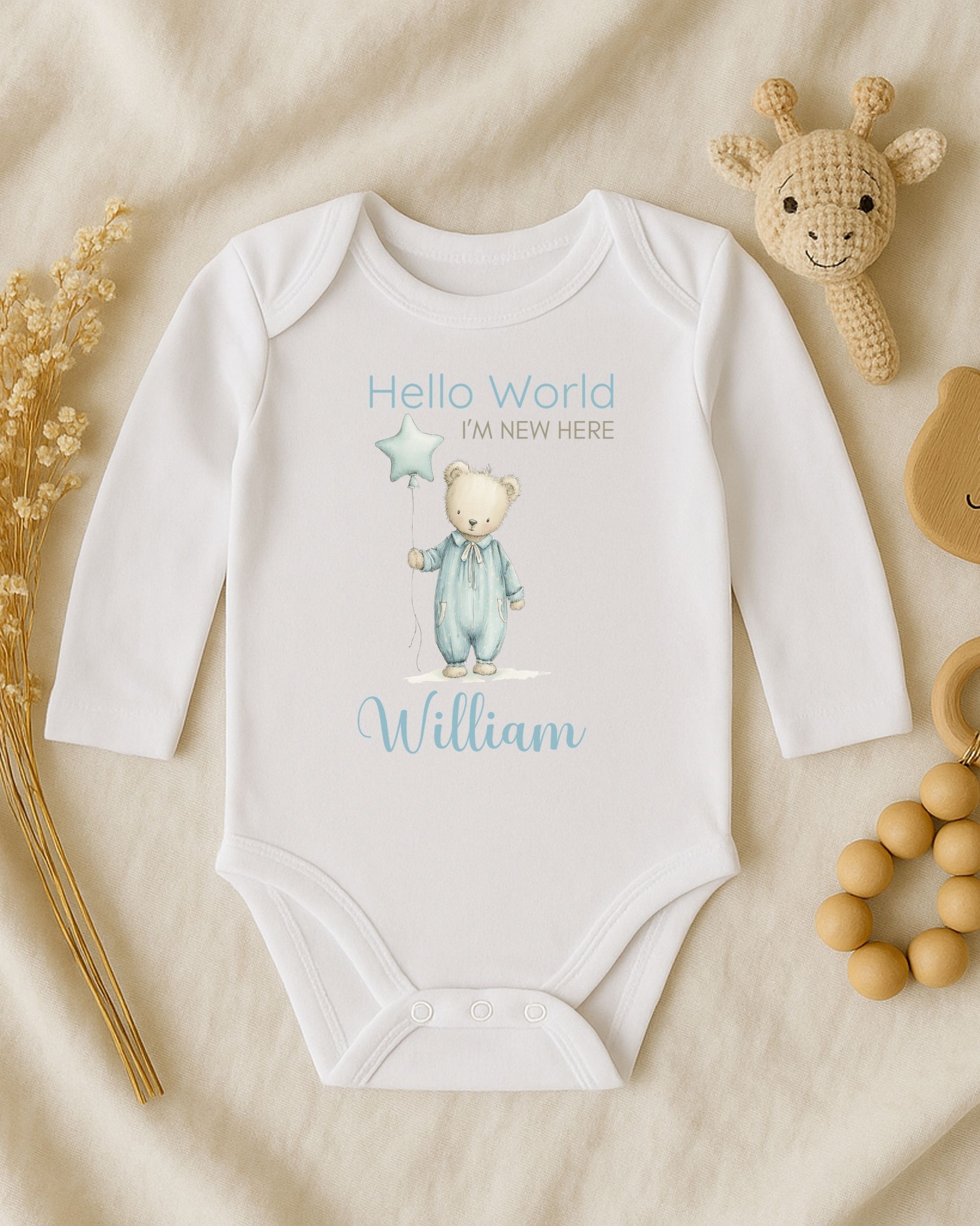 'I'm New Here' Blue Starry Bear – Image 3