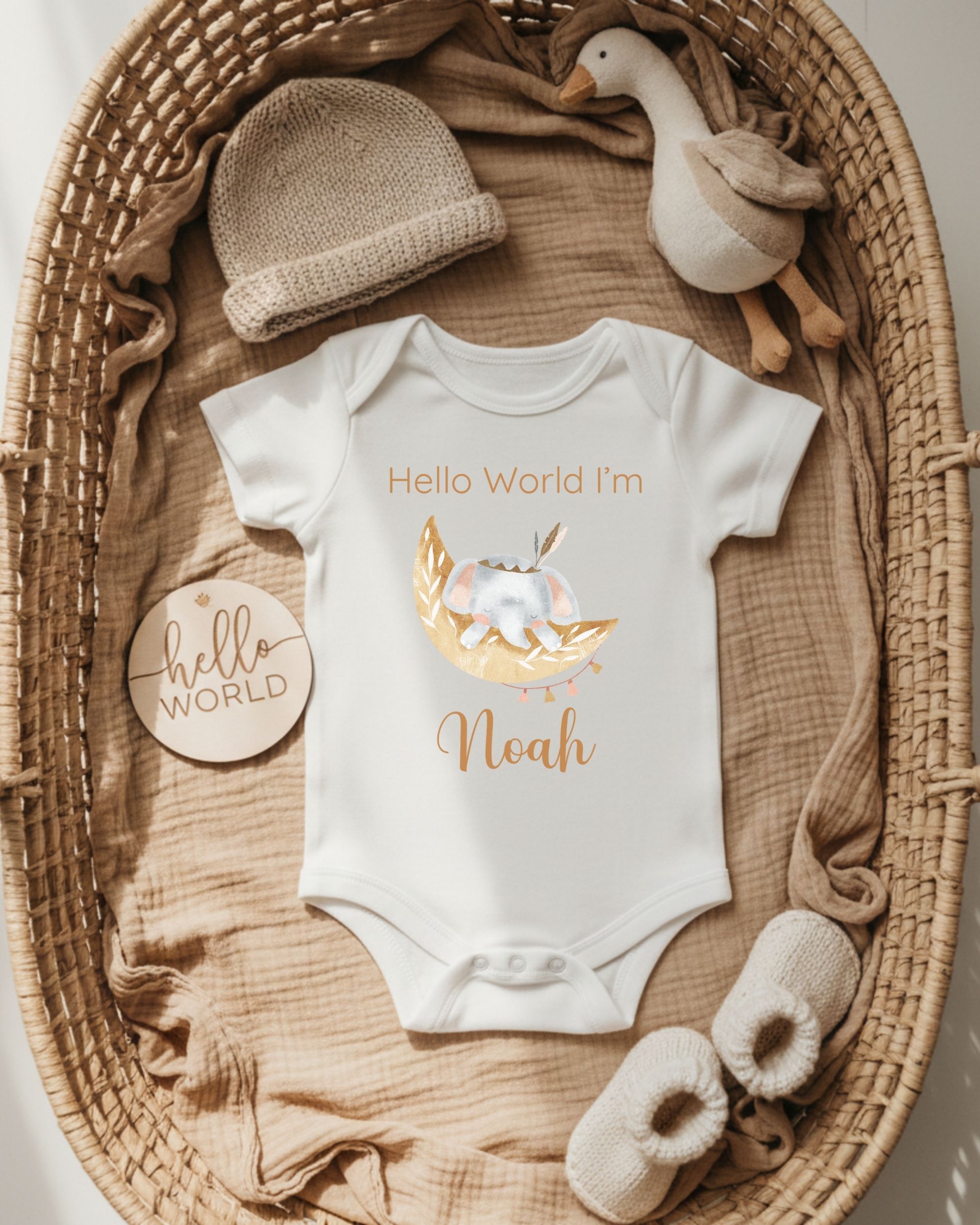 'Hello World' Crescent Moon – Image 4
