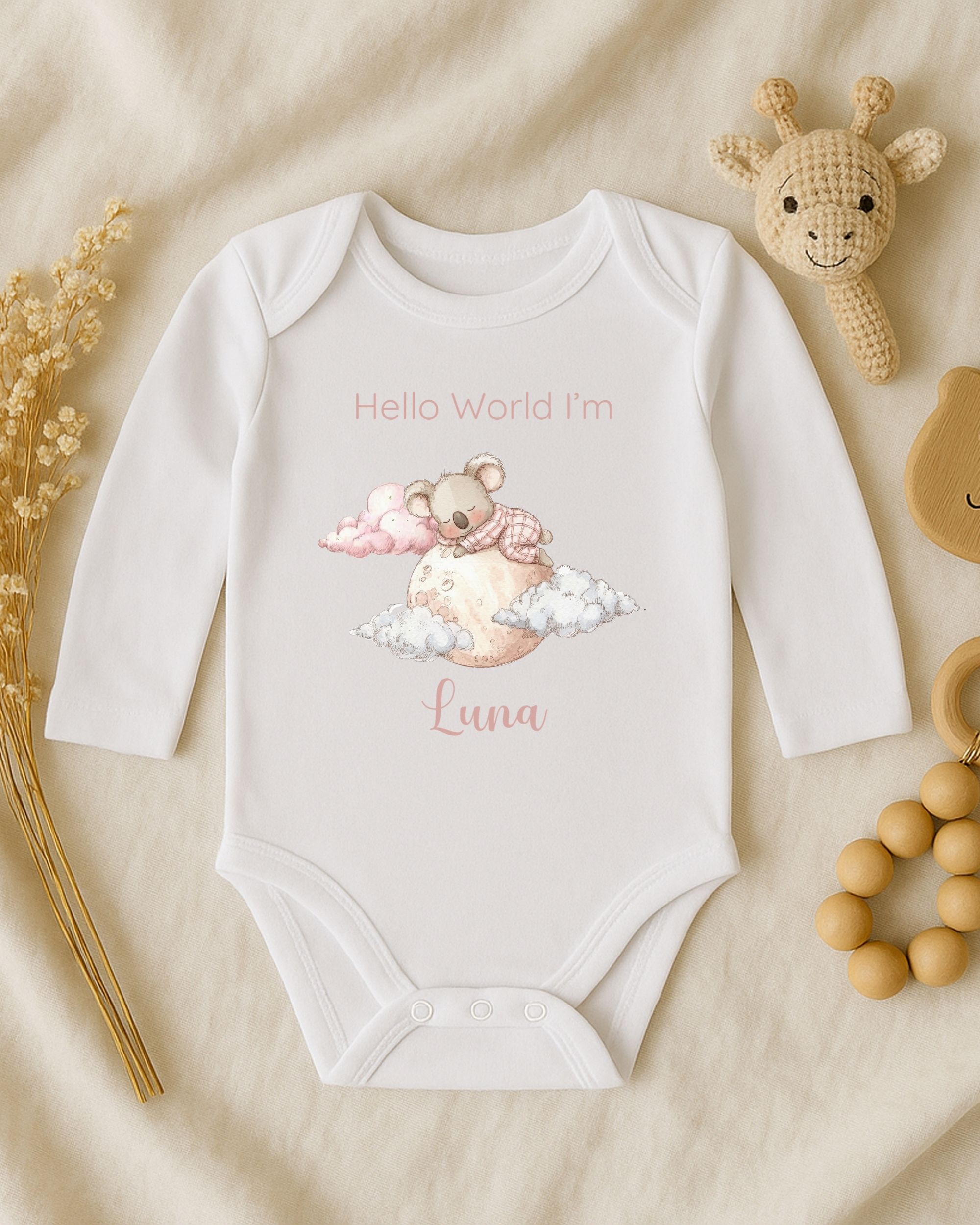 'Hello World' Koala Cloud Dreams – Image 2