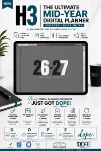 NEW!!! Mid-Year 2026–2027 H3 1DOPEplanner – Image 1