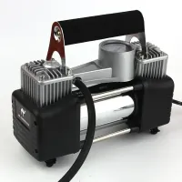 Dual-Cylinder 12V Metal Portable Car Air Pump – Image 1