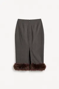 PINSTRIPE MIDI PENCIL SKIRT – Image 2