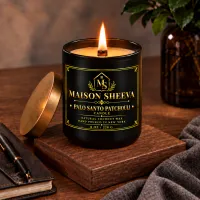Palo Santo Patchouli Scented Candle 8 oz  – Image 1