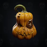 BUTTON PUMPKIN – Painted, Brute