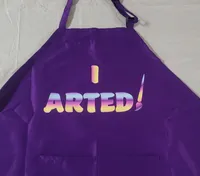 "I Arted" Custom Vinyl Crafting Apron – Image 4