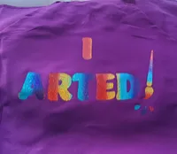 "I Arted" Custom Vinyl Crafting Apron – Image 2