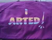 "I Arted" Custom Vinyl Crafting Apron – Image 3