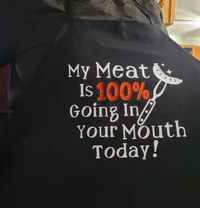 Funny BBQ Joke Adult Grilling Apron – Image 1