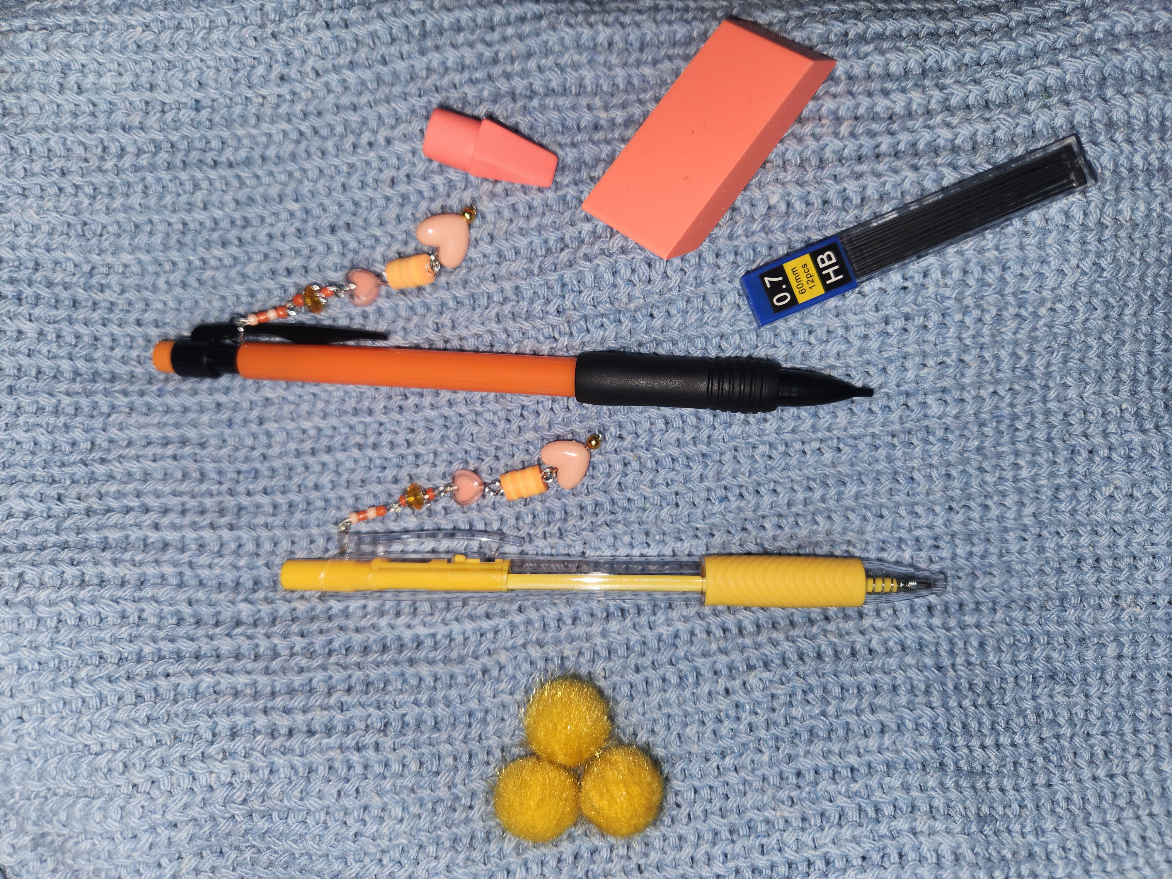 Juego de bolígrafo, portamina y otros – Naranja
