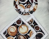 Adorno para cocina con agarraderas – Café y late