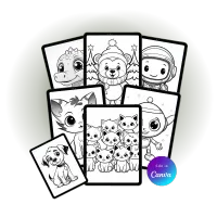 300+ Coloring Illustrations Bundle – Image 1