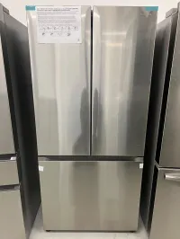 Samsung RF18A5101SR 18 Cu. Ft. French Door Refrigerator – Stainless Steel – Image 1