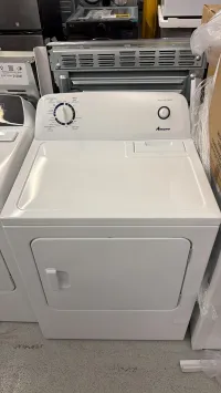 Amana YNED4655EW1 6.5 Cu. Ft. Electric Dryer – White – Image 1