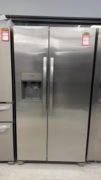 Frigidaire FRSS2623ASN 25.6 Cu. Ft. Side-by-Side Refrigerator – Stainless Steel – Image 1