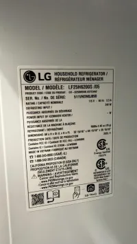 LG LF25H6200S/05 25 Cu. Ft. French Door Refrigerator – Stainless Steel – Image 5
