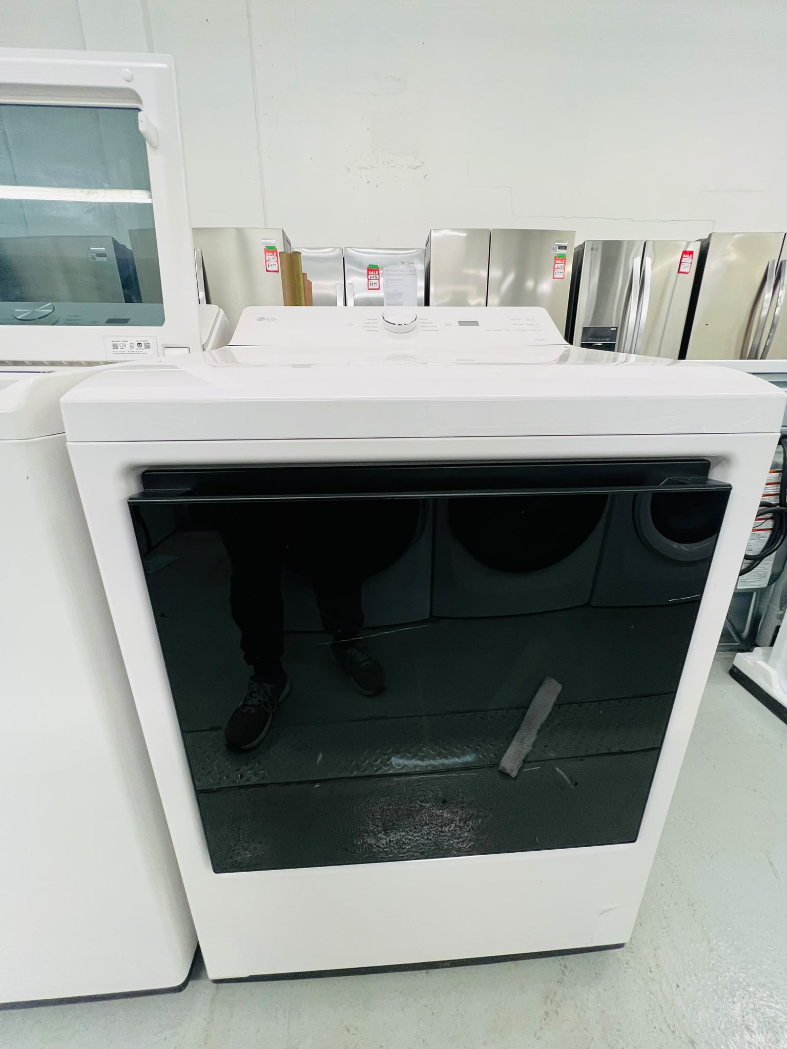LG WT8200CW Top Load Washer & DLE8200W Electric Dryer Set | 5.8 Cu. Ft. Washer & 7.3 Cu. Ft. Dryer | White – Image 6