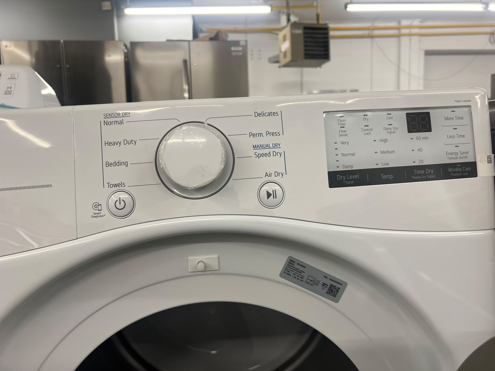 LG WM3400CW Front Load Washer & DLE3400W Electric Dryer Set | 5.2 Cu. Ft. Washer & 7.4 Cu. Ft. Dryer | White – Image 2