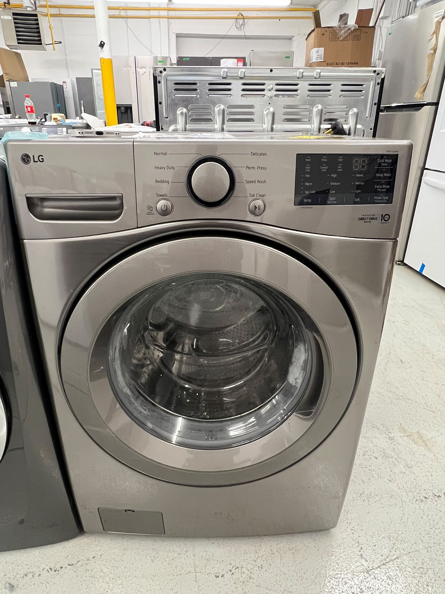 LG WM3400CV 5.2 Cu. Ft. Front Load Washer with ColdWash® | Graphite Steel – Image 1