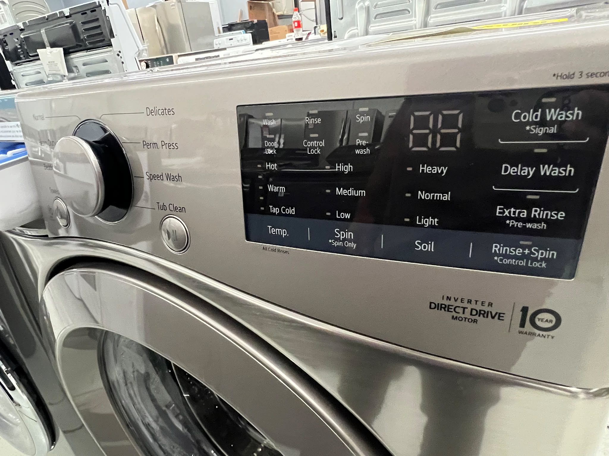 LG WM3400CV 5.2 Cu. Ft. Front Load Washer with ColdWash® | Graphite Steel – Image 5
