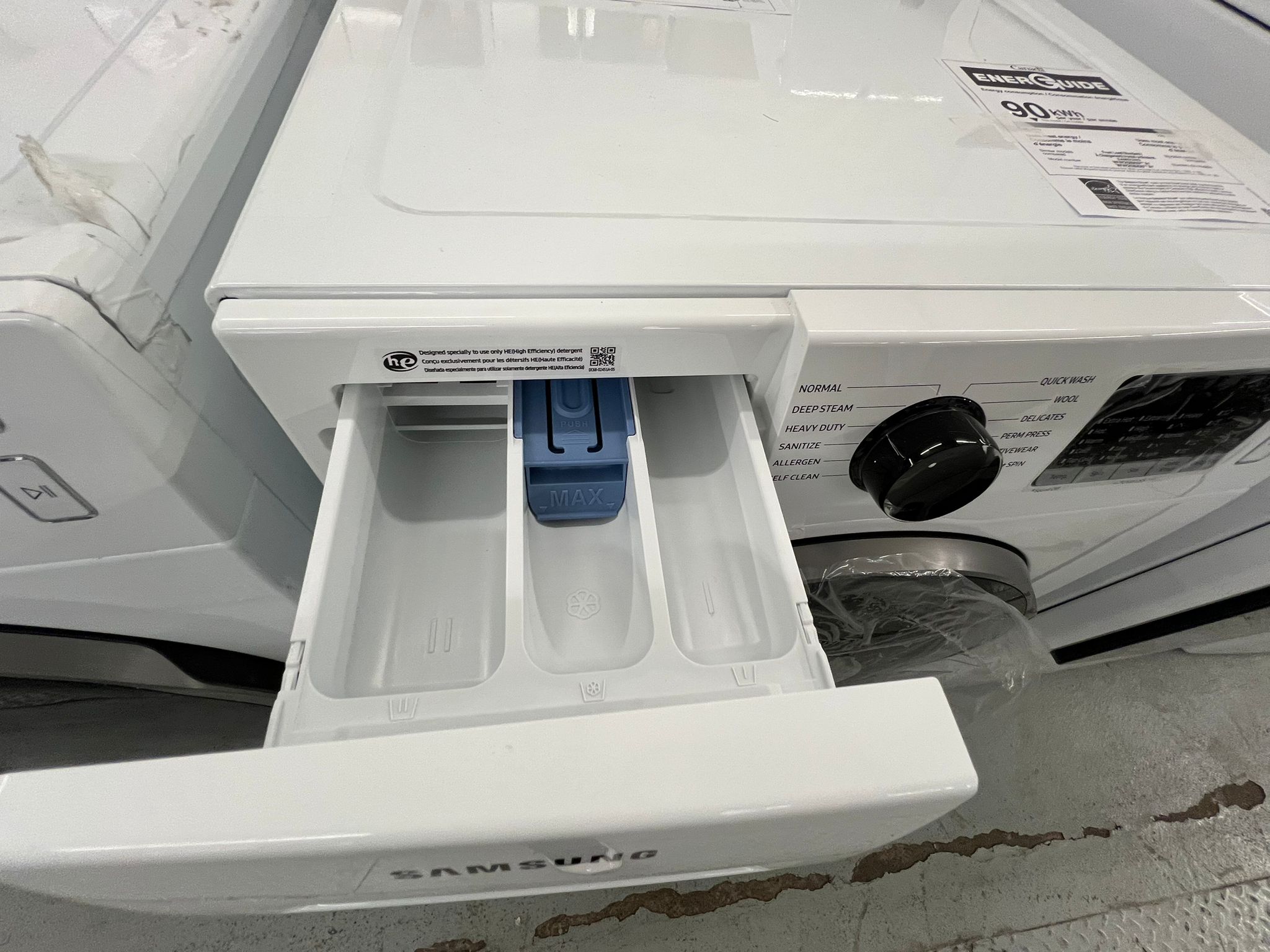 Samsung WW25B6800AW 2.9 Cu. Ft. Washer & DV25B6800EW 4.0 Cu. Ft. Electric Dryer Set – 24" – Image 5
