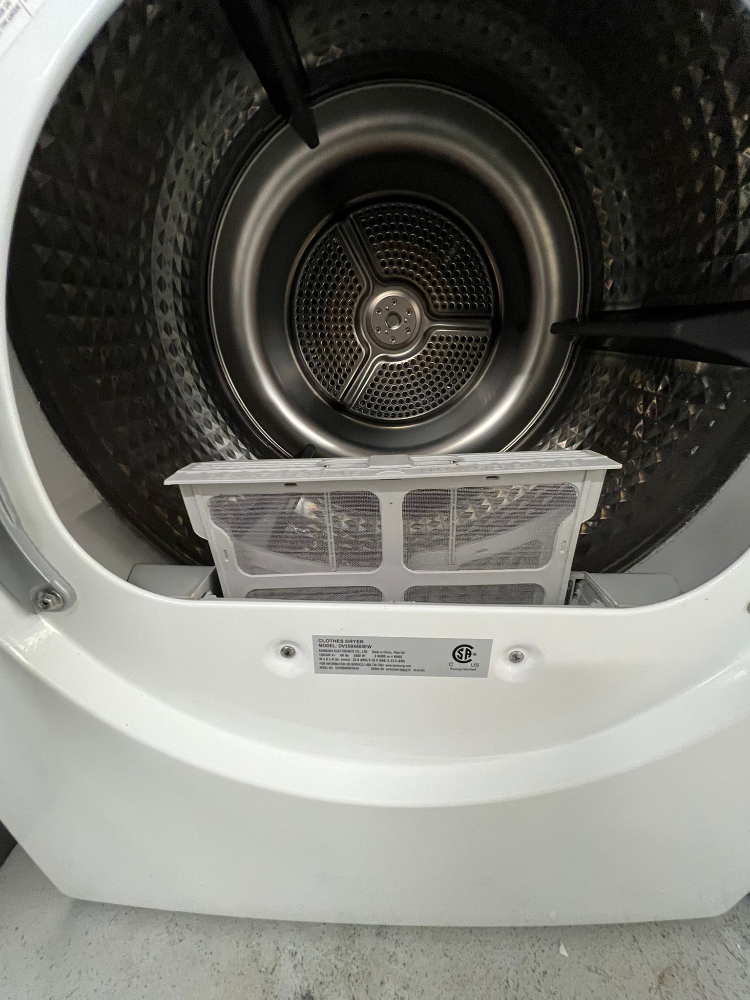 Samsung WW25B6800AW 2.9 Cu. Ft. Washer & DV25B6800EW 4.0 Cu. Ft. Electric Dryer Set – 24" – Image 7