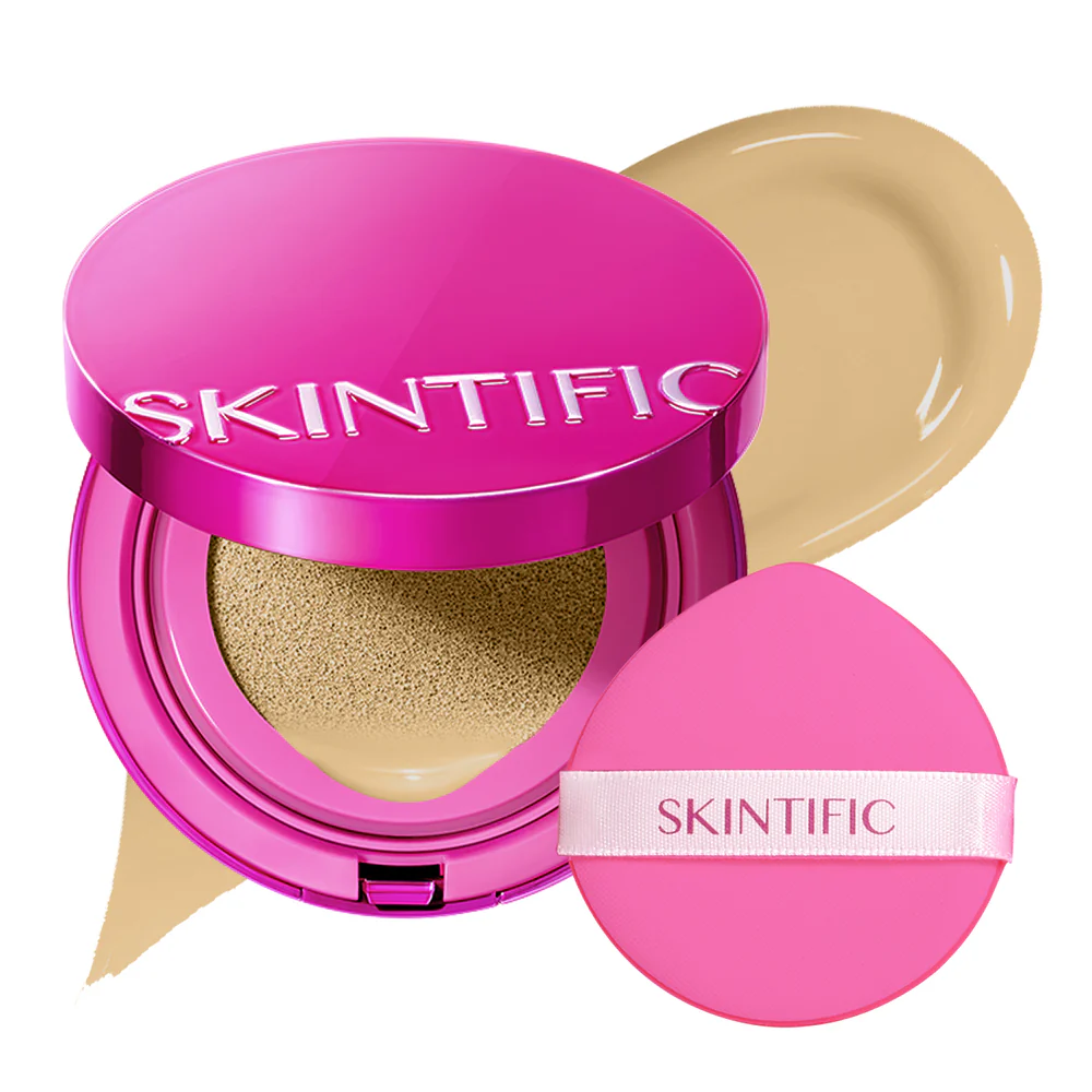 SKINTIFIC Cover Glow Perfect Cushion  – #3A Almond