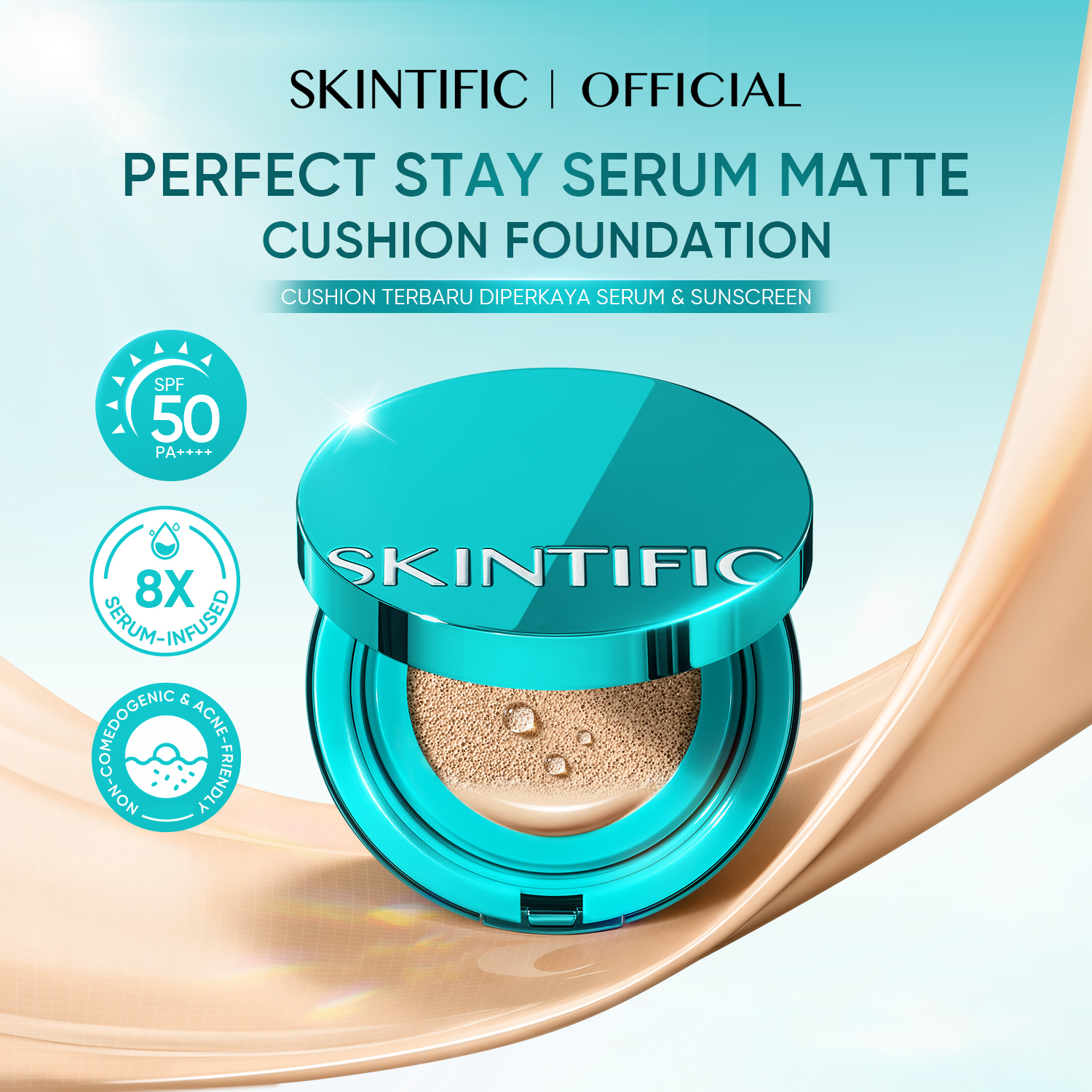 SKINTIFIC Perfect Stay Serum Cushion  – Image 1