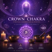 Crown Chakra (Spiritual Connection & Purpose) $40 – Image 1