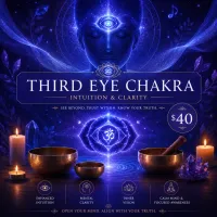 Third Eye Chakra (Intuition & Clarity) $40 – Image 1
