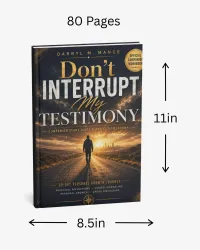 Digital E-book - Don't Interrupt My Testimony Study Guide & Reflection Journal; 30 Day Personal Growth Journey – Image 2