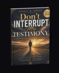 Digital E-book - Don't Interrupt My Testimony Study Guide & Reflection Journal; 30 Day Personal Growth Journey – Image 1