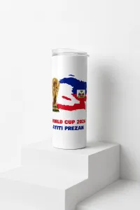 20 Oz Tumbler, World Cup 2026 Ayiti Prezan, with two lids – Image 1