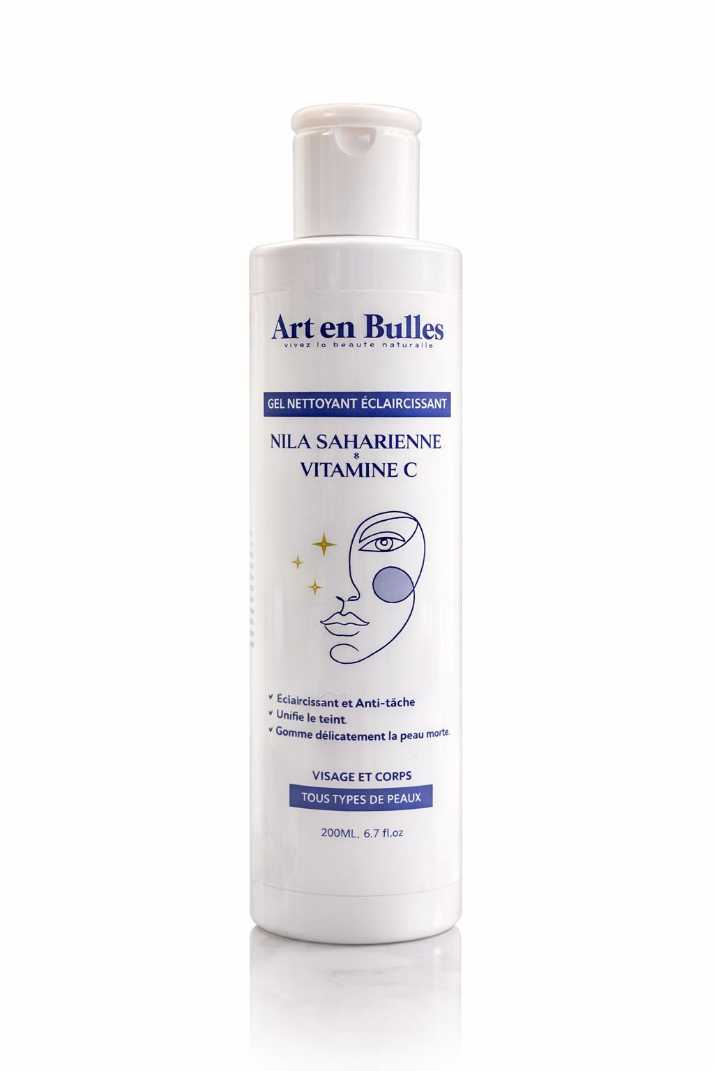 Gel Nettoyant Éclaircissant Nila Saharienne – Vitamine C – Image 2
