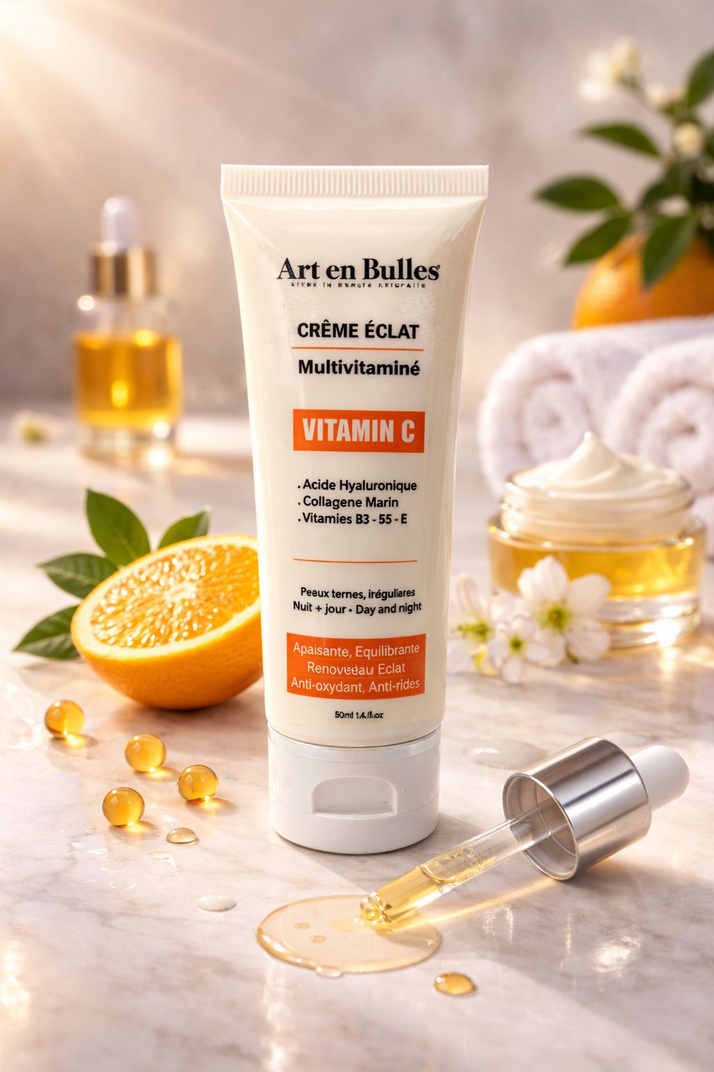 Crème Éclat Multivitaminée – Vitamine C & Acide Hyaluronique – Image 1