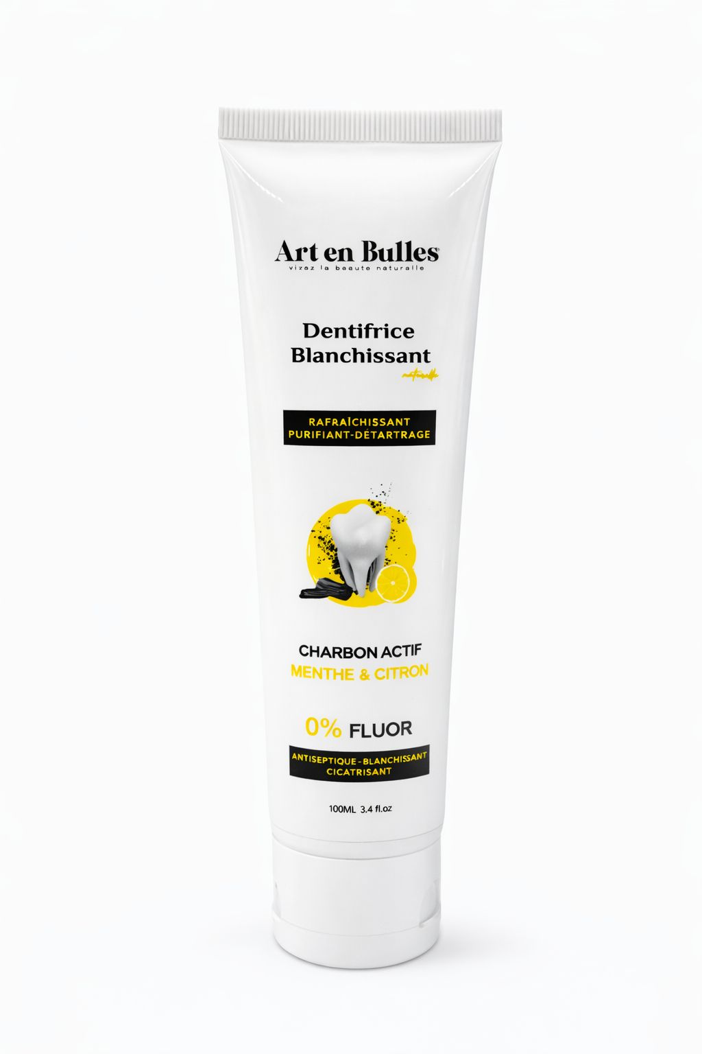 Dentifrice Blanchissant Charbon Actif Menthe & Citron – Image 2