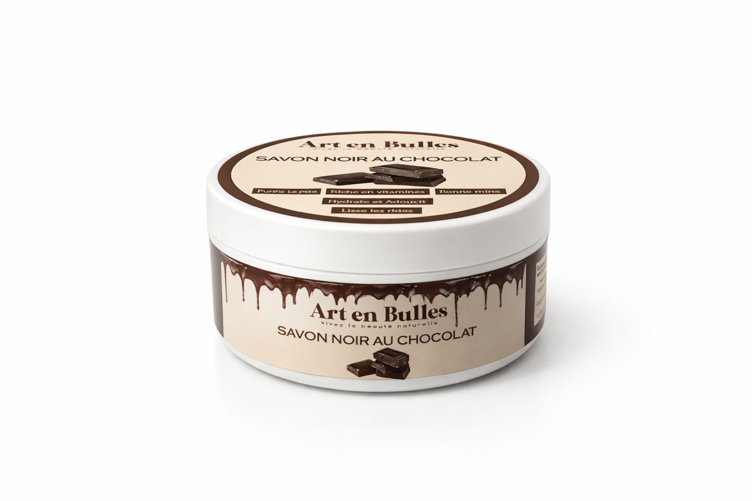 Savon Noir au Chocolat – Soin Exfoliant & Éclat – Image 2