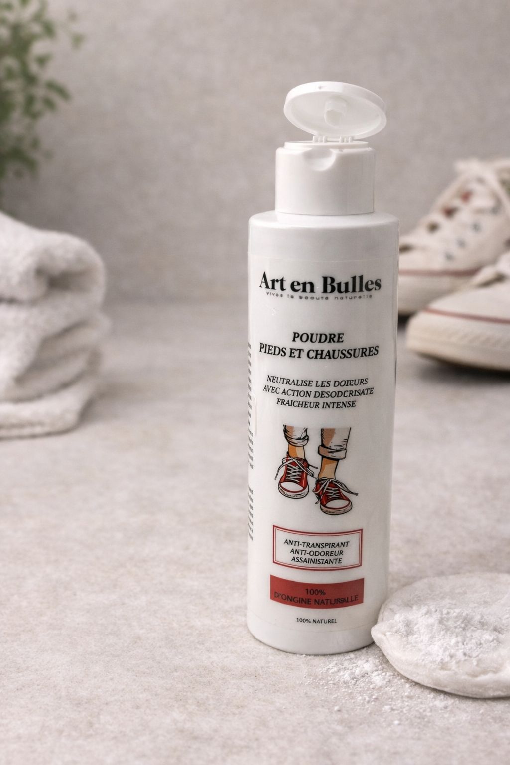 Poudre Pieds & Chaussures Anti-Odeurs – Fraîcheur Intense – Image 1