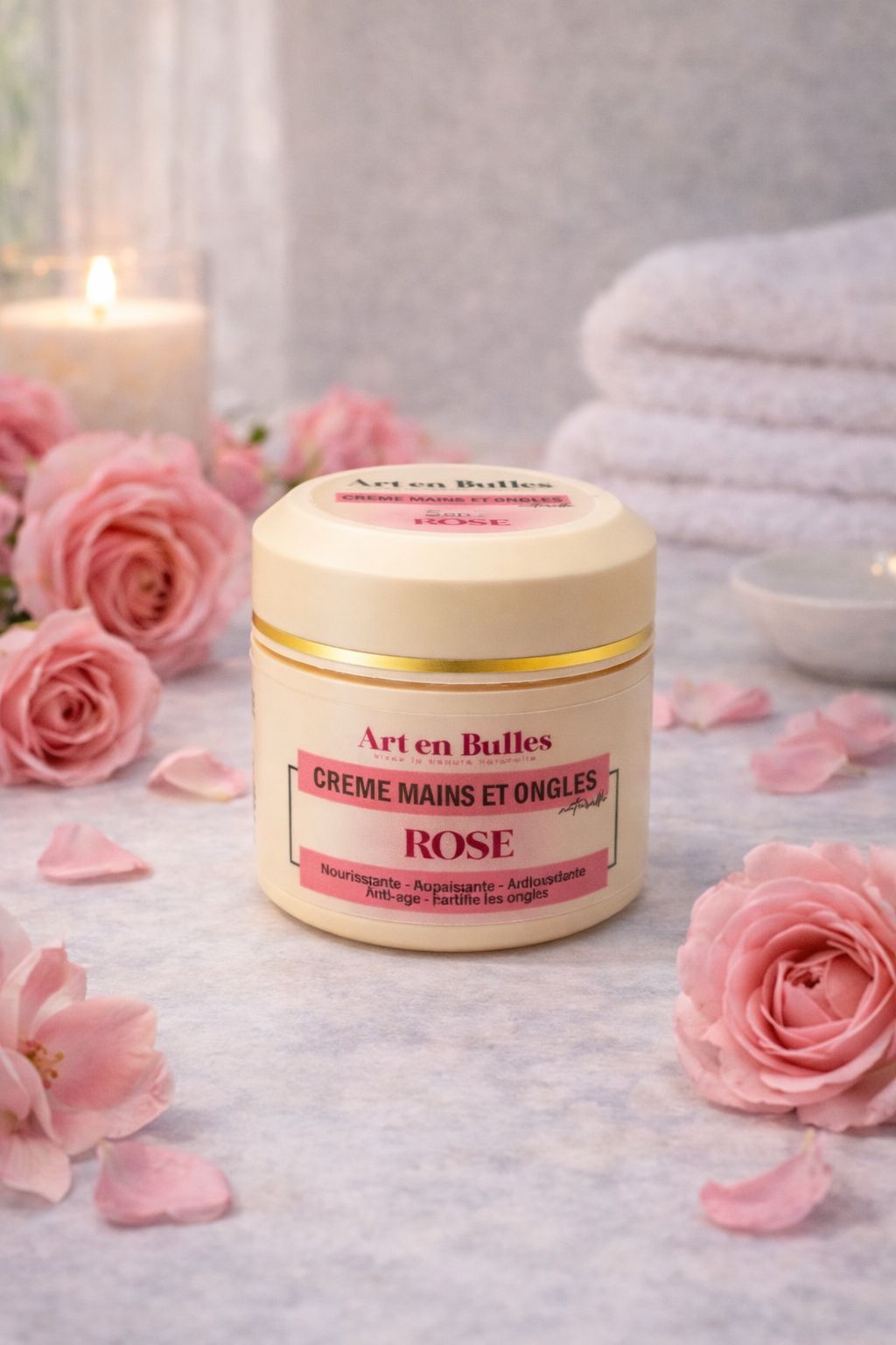 Crème Mains & Ongles (Rose) Éclaircissante – Image 1