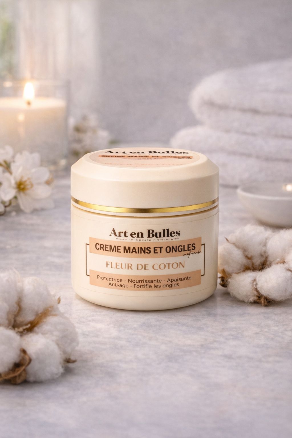 Crème Mains & Ongles (Fleur de Coton) Éclaircissante – Image 1