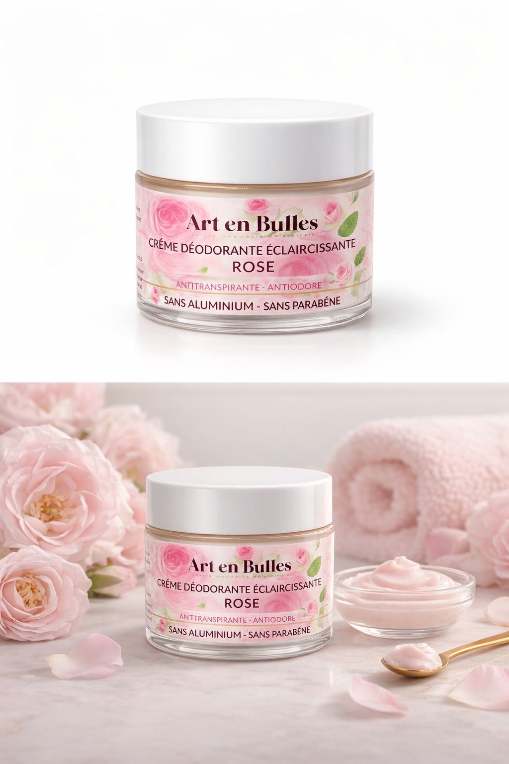 Crème Déodorante Éclaircissante Rose – Anti-Odeurs – Image 3