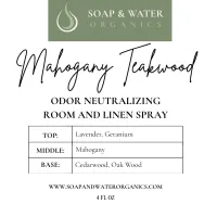 Odor-Neutralizing Room & Linen Spray – Mahogany Teakwood