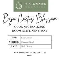 Odor-Neutralizing Room & Linen Spray – Baja Cactus Blossom