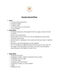 Apple Hand Pie Recipe – Image 1