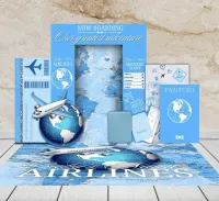 🌐Kustum VIRAL Greatest adventure Baby Shower Arch Wall Template Bundle  – Image 1
