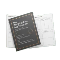Decision-Free Day Checklist, Journal and Program of Action Blueprint – Image 1