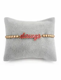 Dawgs Gold Beaded Bracelet – Image 1