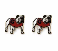 Standing GEORGIA BULLDOG Earrings – Image 1
